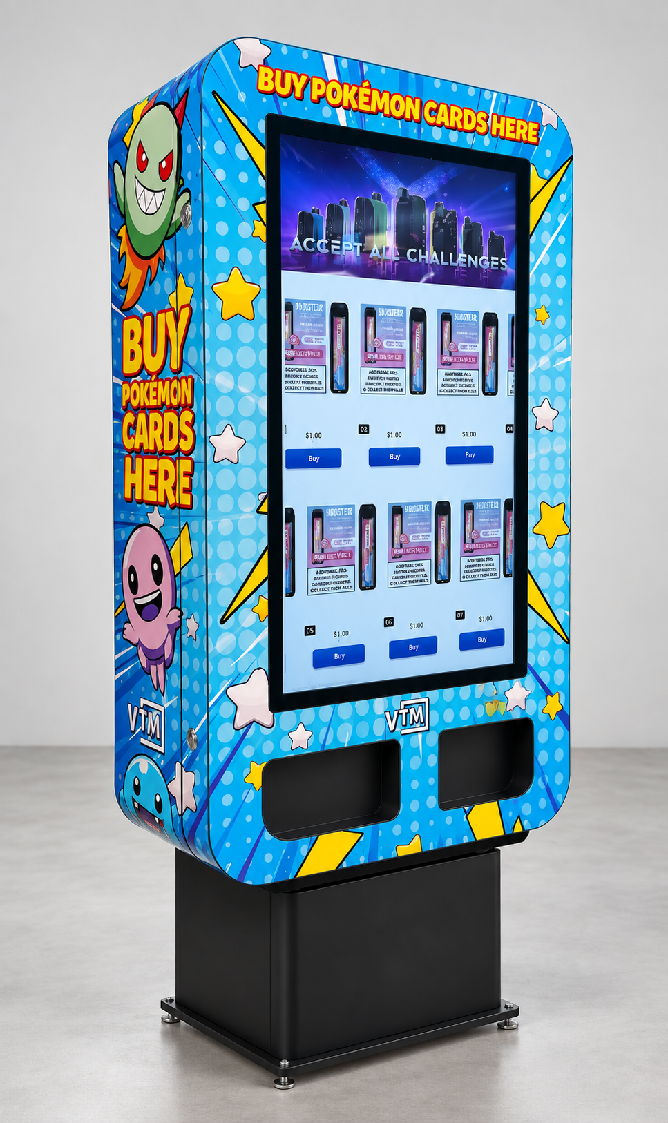SnackBot Pokémon trading card vending machine