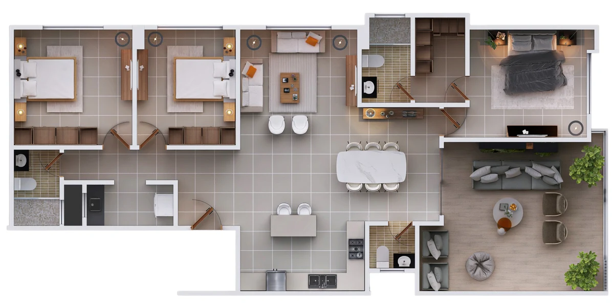 Plano Tipología 7 — Caribbean Bay Building