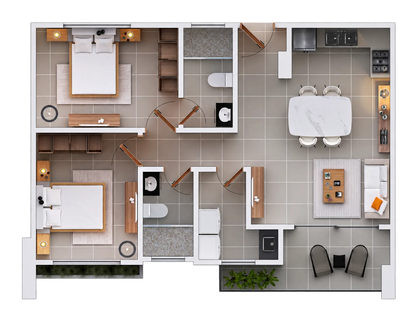 Plano Tipología 3 — Caribbean Bay Building