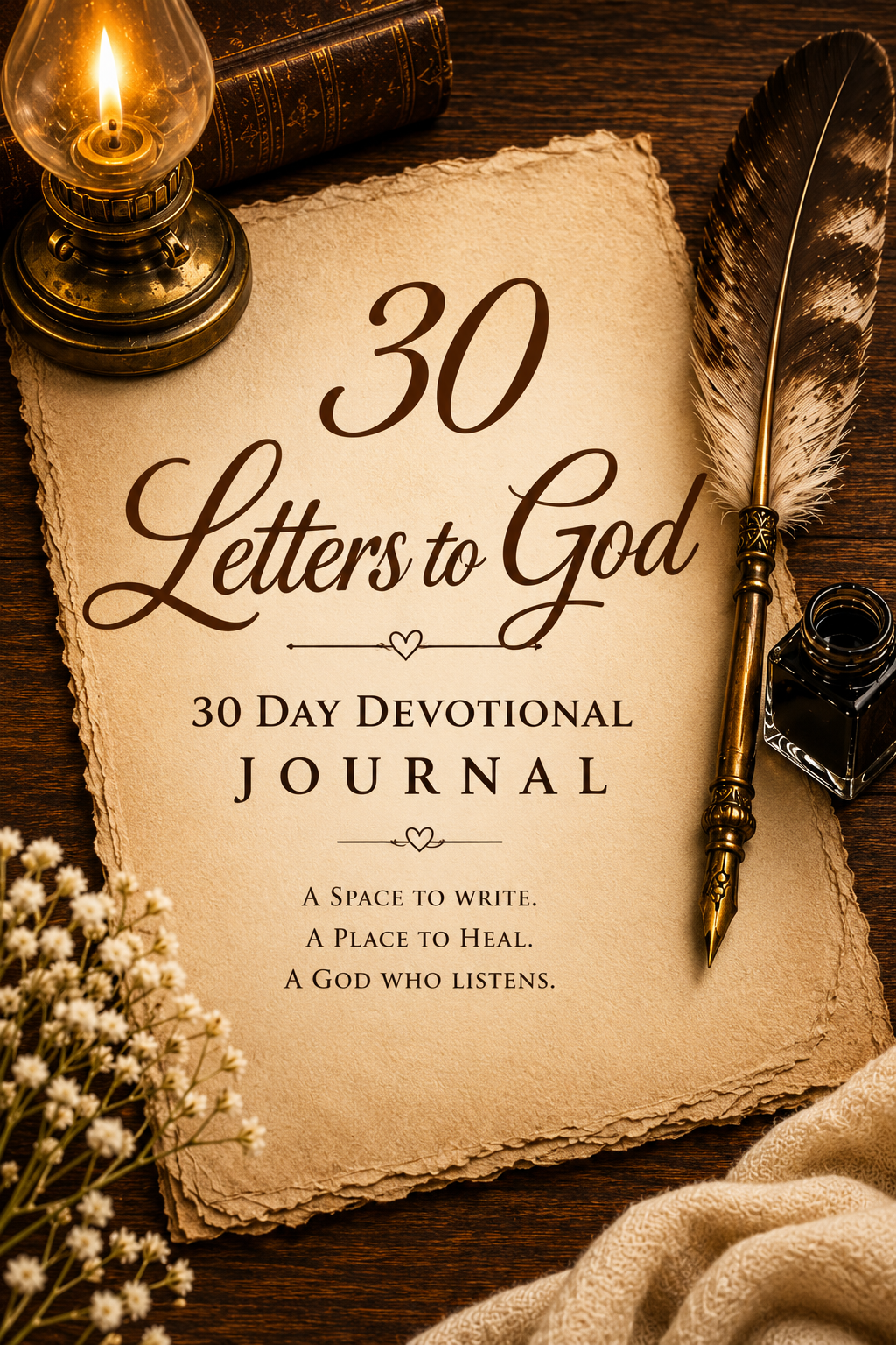 30 Letters To God Journal for writing your heartfelt letters