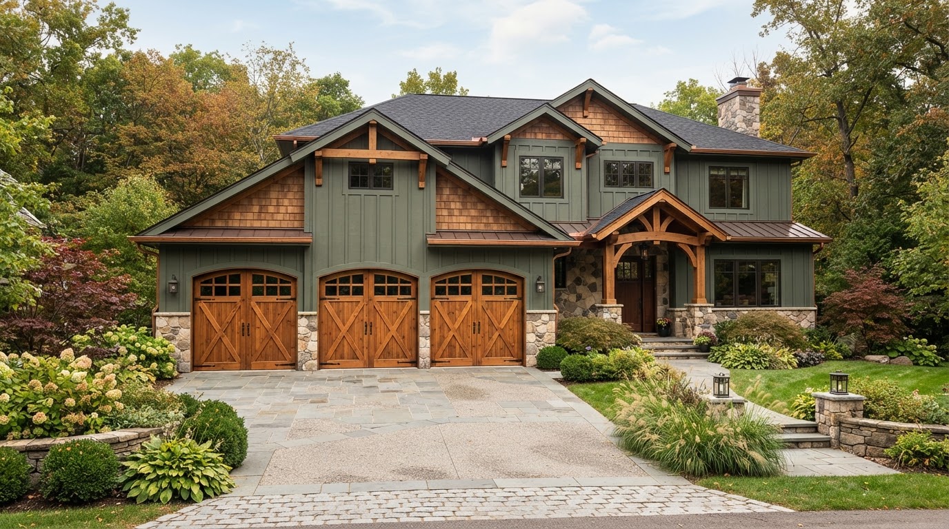 Insulated Cedar Carriage House Door