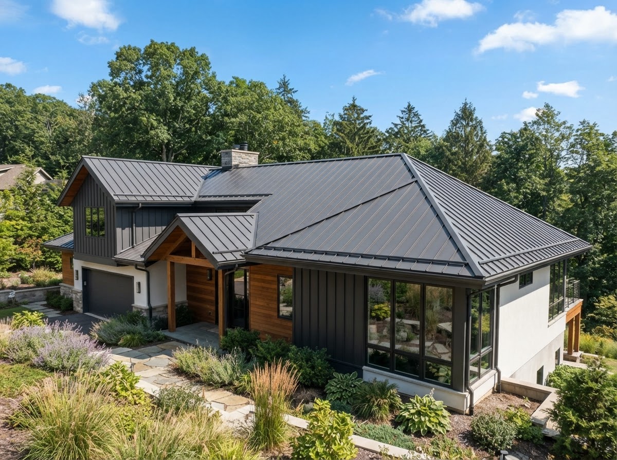 Matte Charcoal Standing Seam Metal