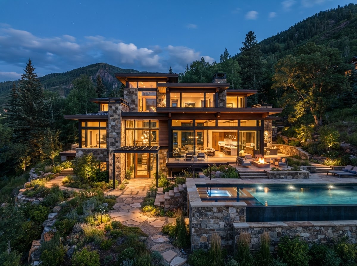 Custom Hillside Home