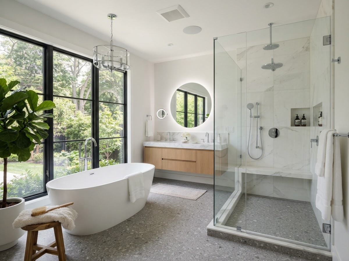 Luxury Master Bathroom Plumbing