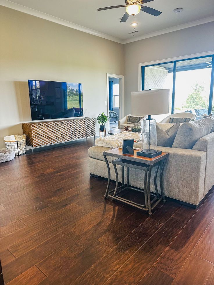 Impeccable clean living room by Cleaning Haus with Mary
