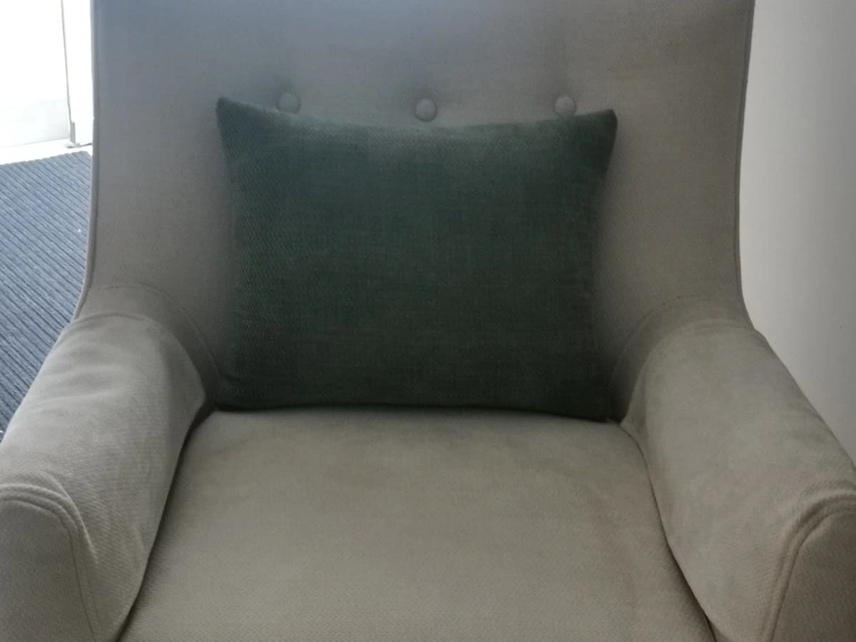 Sillón individual antes del lavado profesional