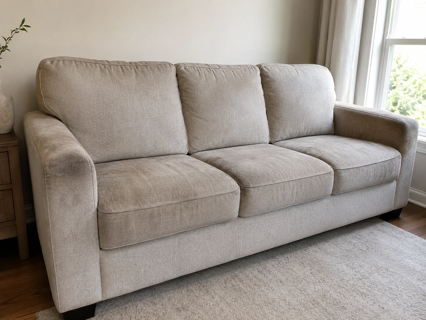 Sillón antes del lavado profesional de SIMPLE