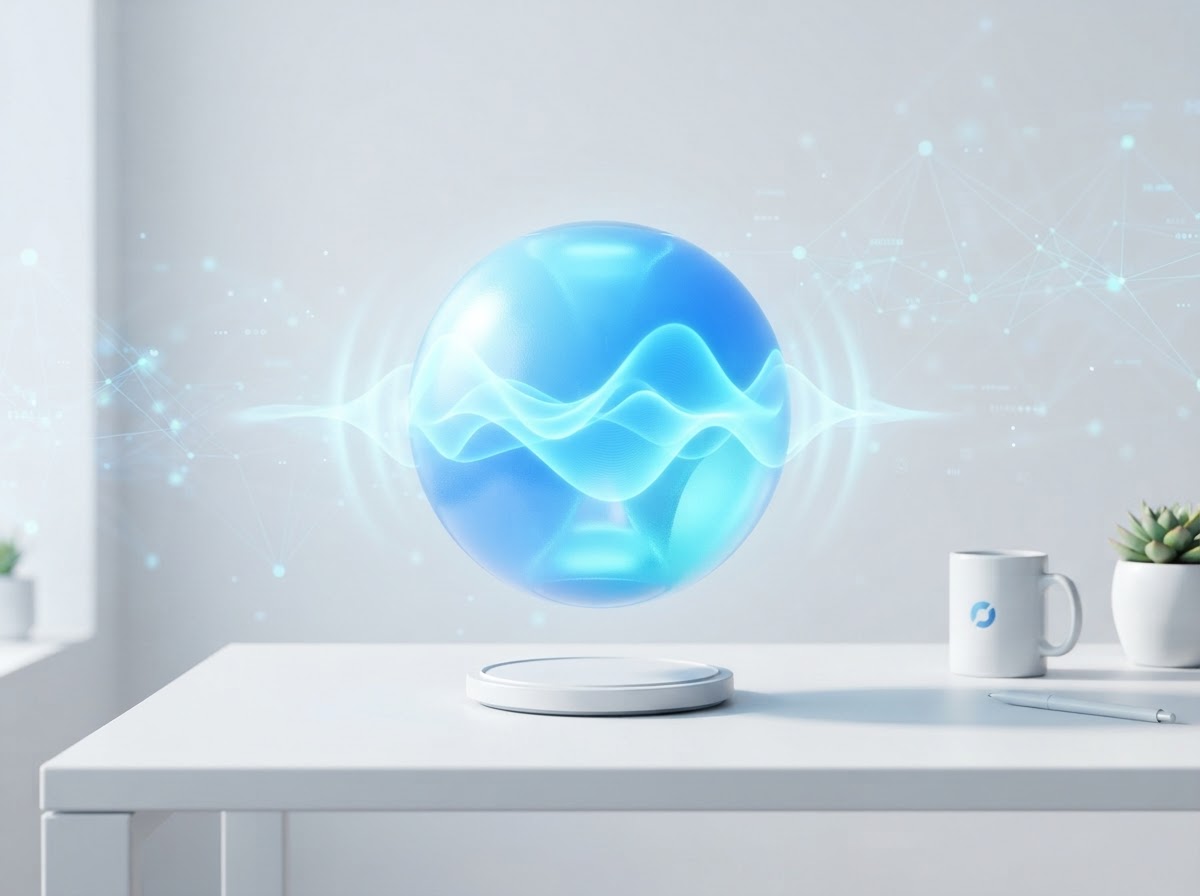 AI voice assistant concept illustration