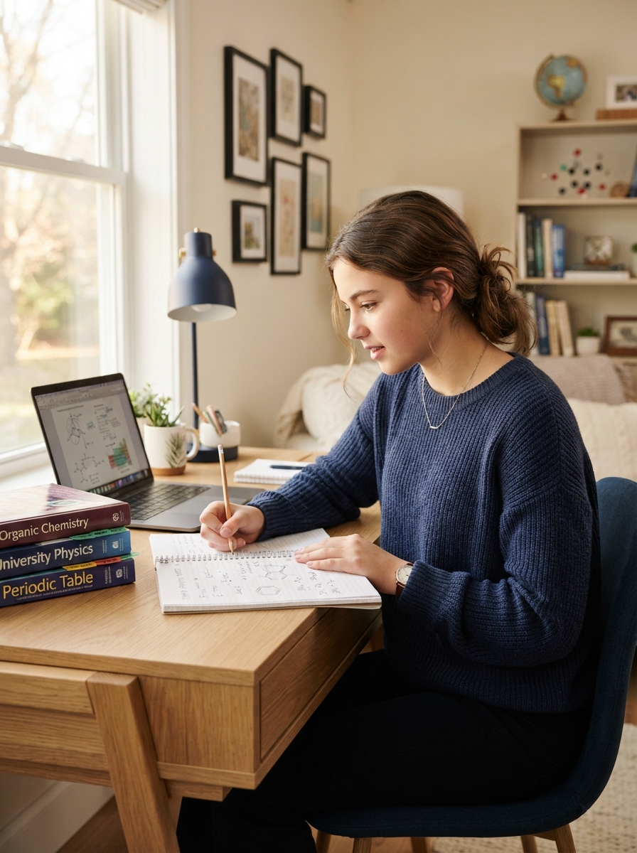 Ages 13–17 student at ScienceVice tutoring
