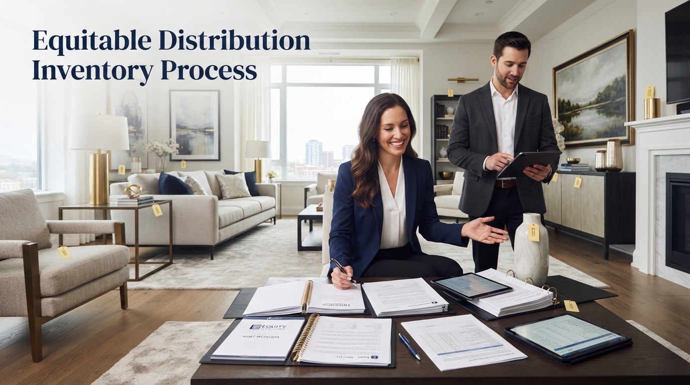 Financial documents and a calculator representing a high-asset divorce in New York
