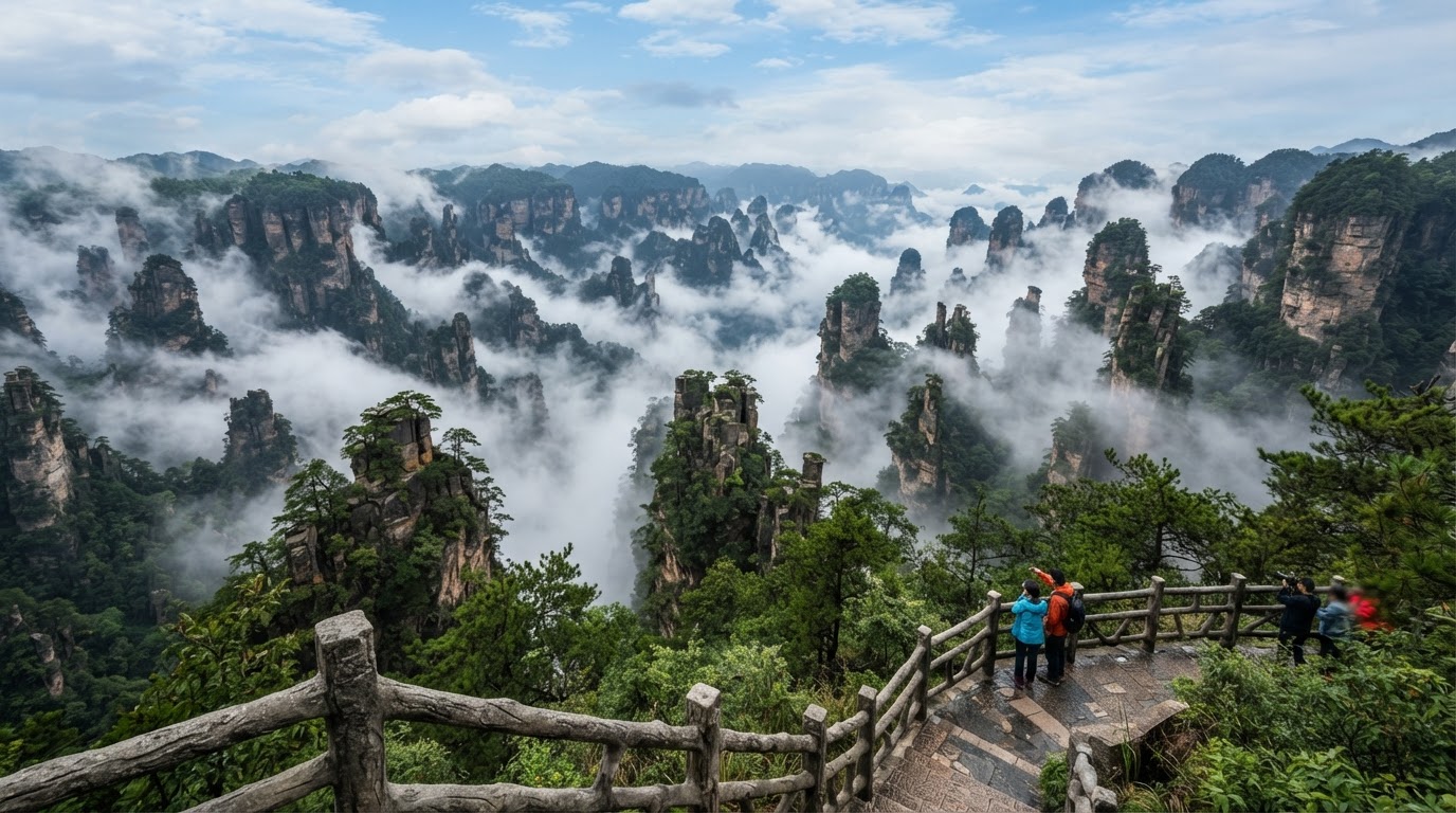 Desde los miradores de Zhangjiajie entendimos por qué este paisaje parece pertenecer a otro planeta.