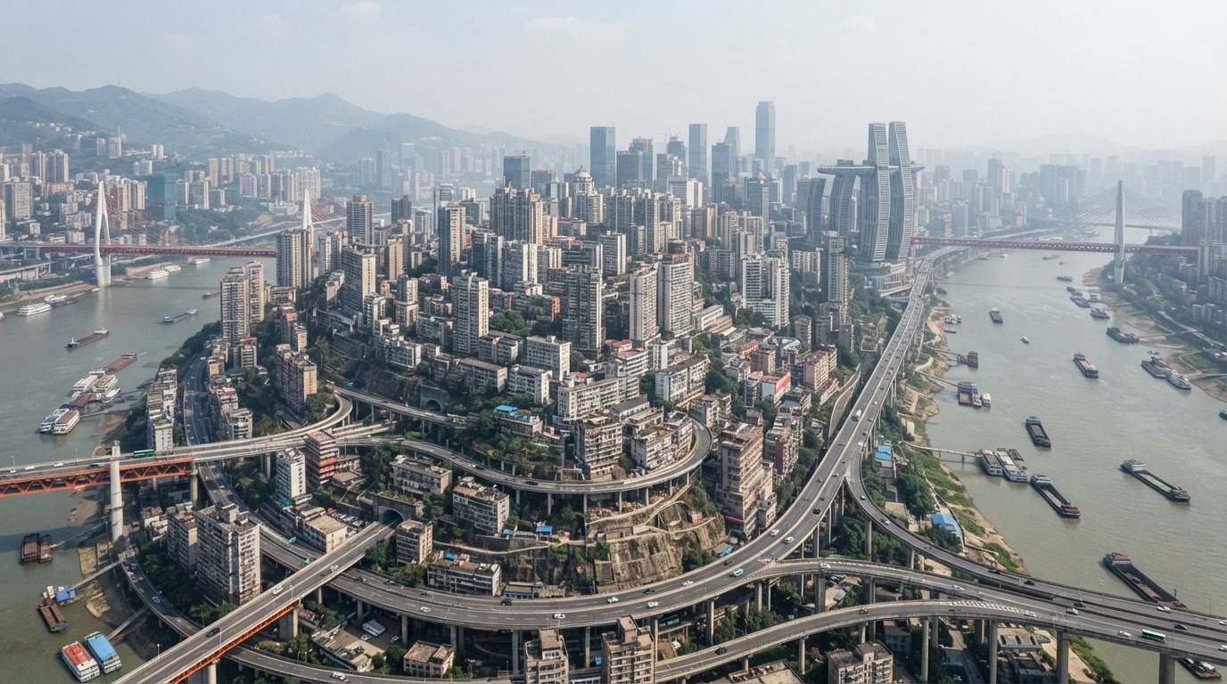 Desde los miradores de Chongqing empezamos a comprender por qué esta ciudad resulta tan difícil de explicar con una sola fotografía.