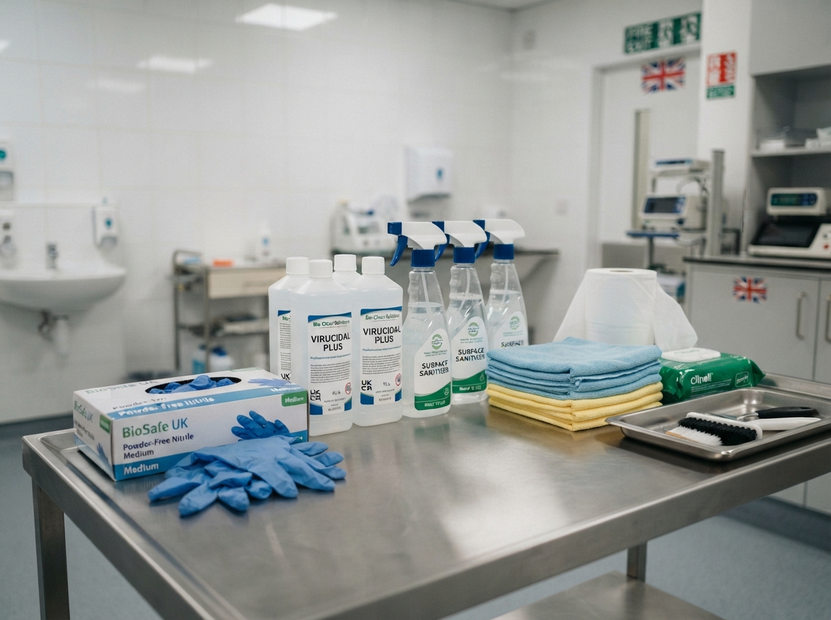Controlled biohazard and bio cleaning equipment used by BD Property Services