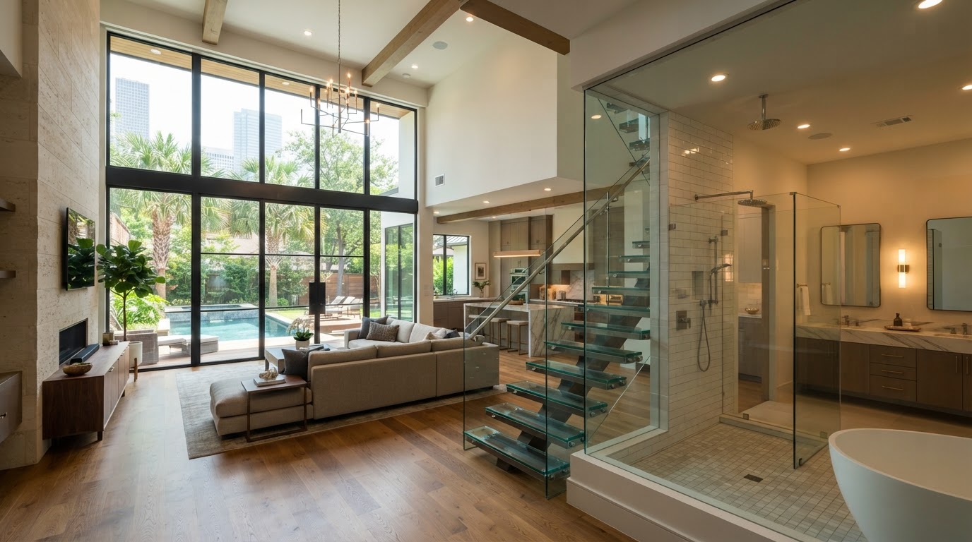 Residential Glass — custom glass projects in Houston
