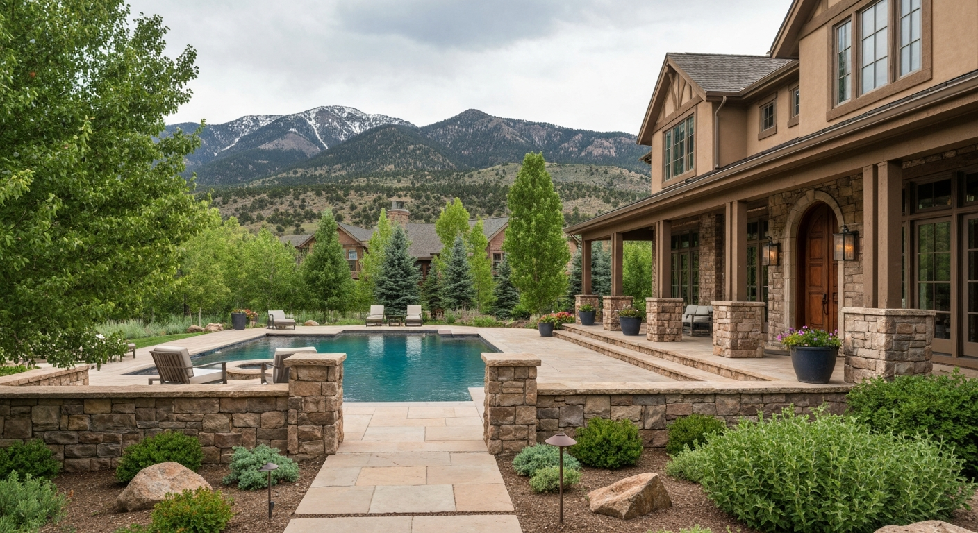 Luxury home with a private pool