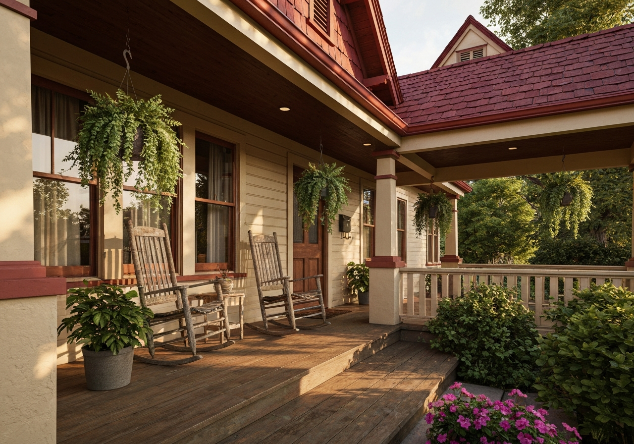 Front porch of a historic home