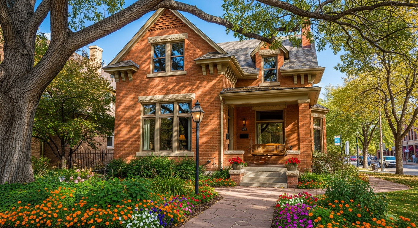 Historic brick home in Downtown Littleton