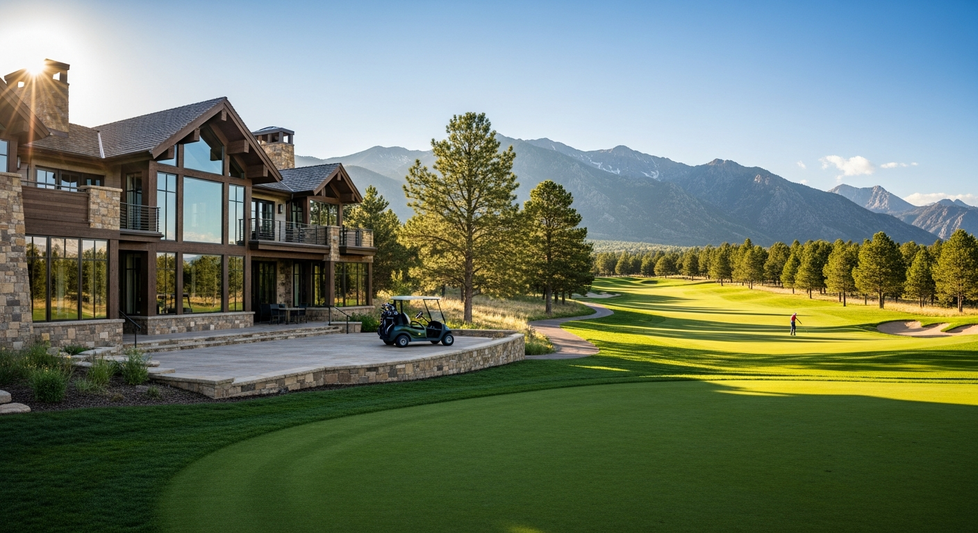 Home on a golf course in Colorado