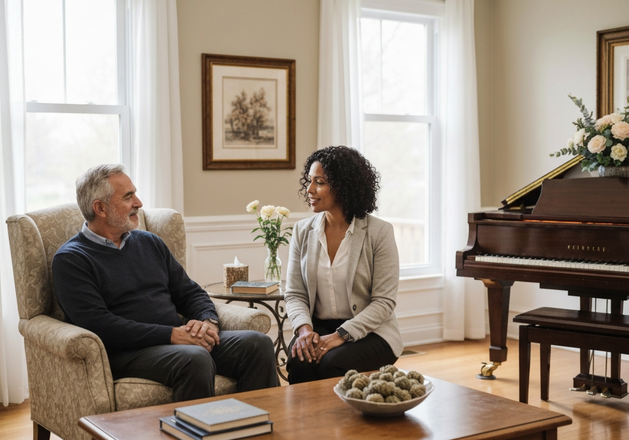 Bryan Messick consulting with a client