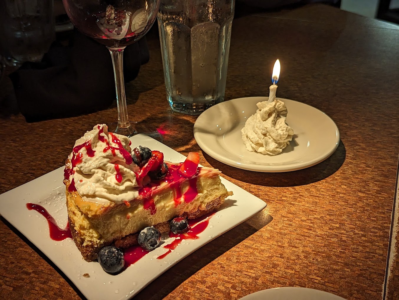 Cheesecake dessert from the Glenwood Grill kitchen