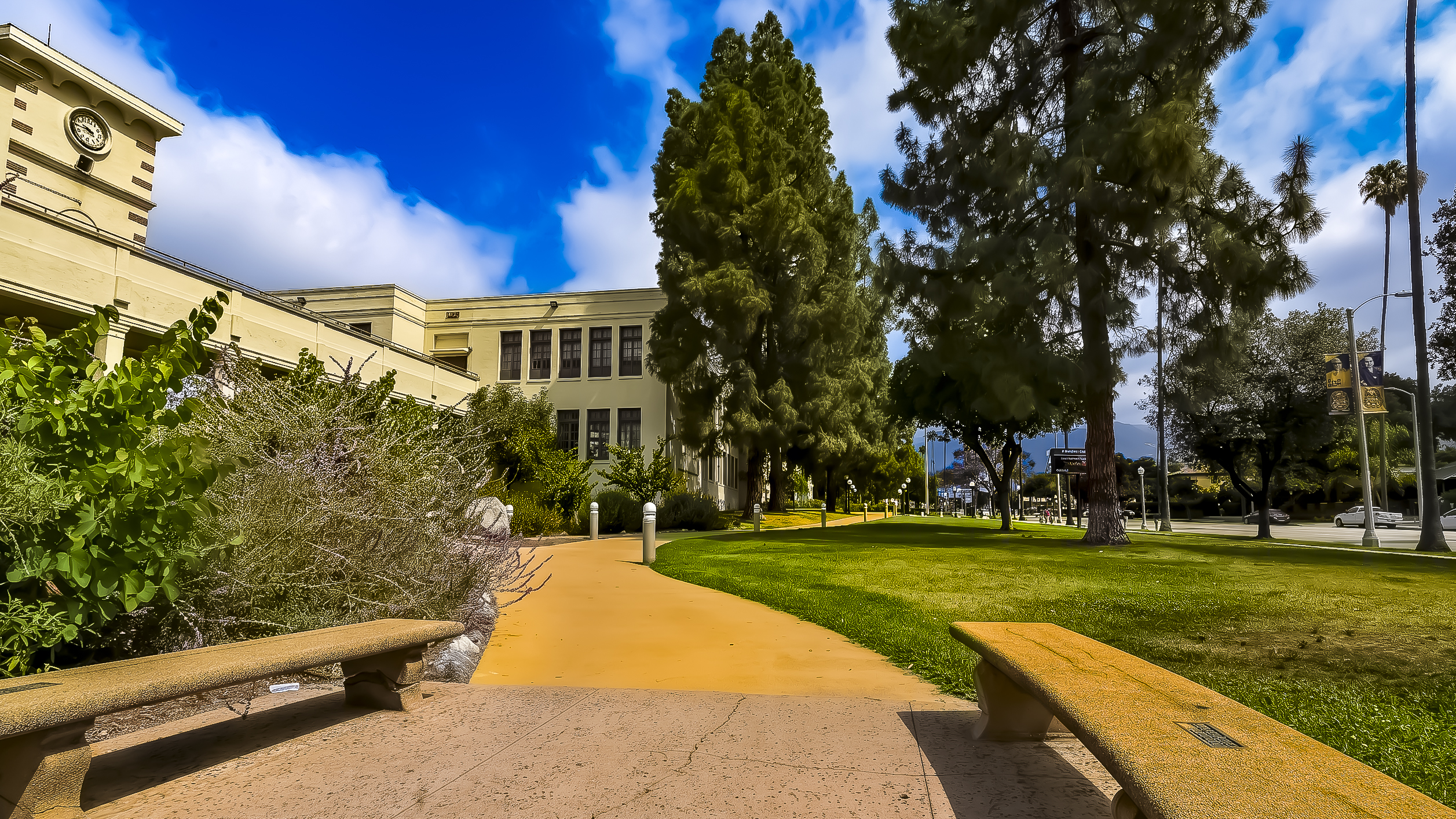 HDR architectural photography and drone cinematography of a civic campus by Relative Vision Studio in Pasadena, CA