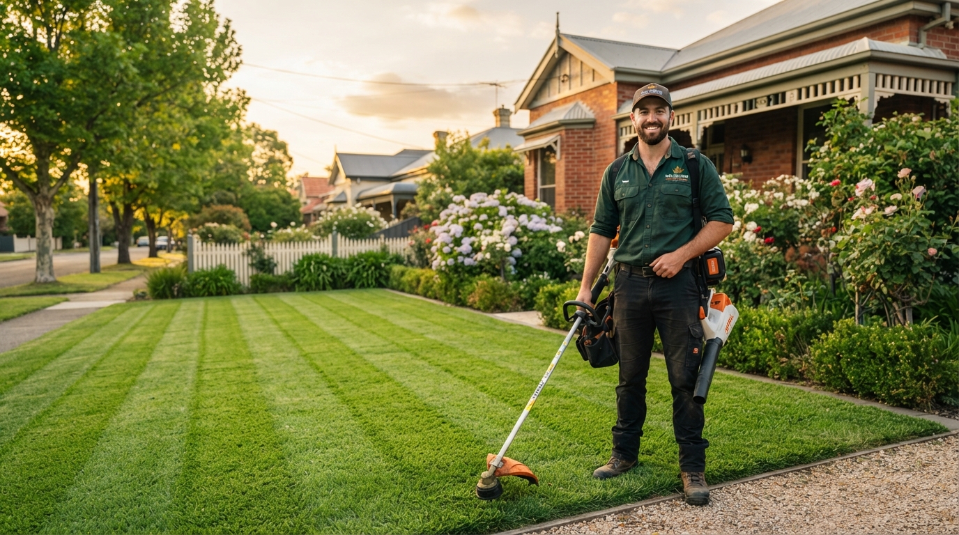 Ratten & Rowe professional lawn care team ready to answer customer questions