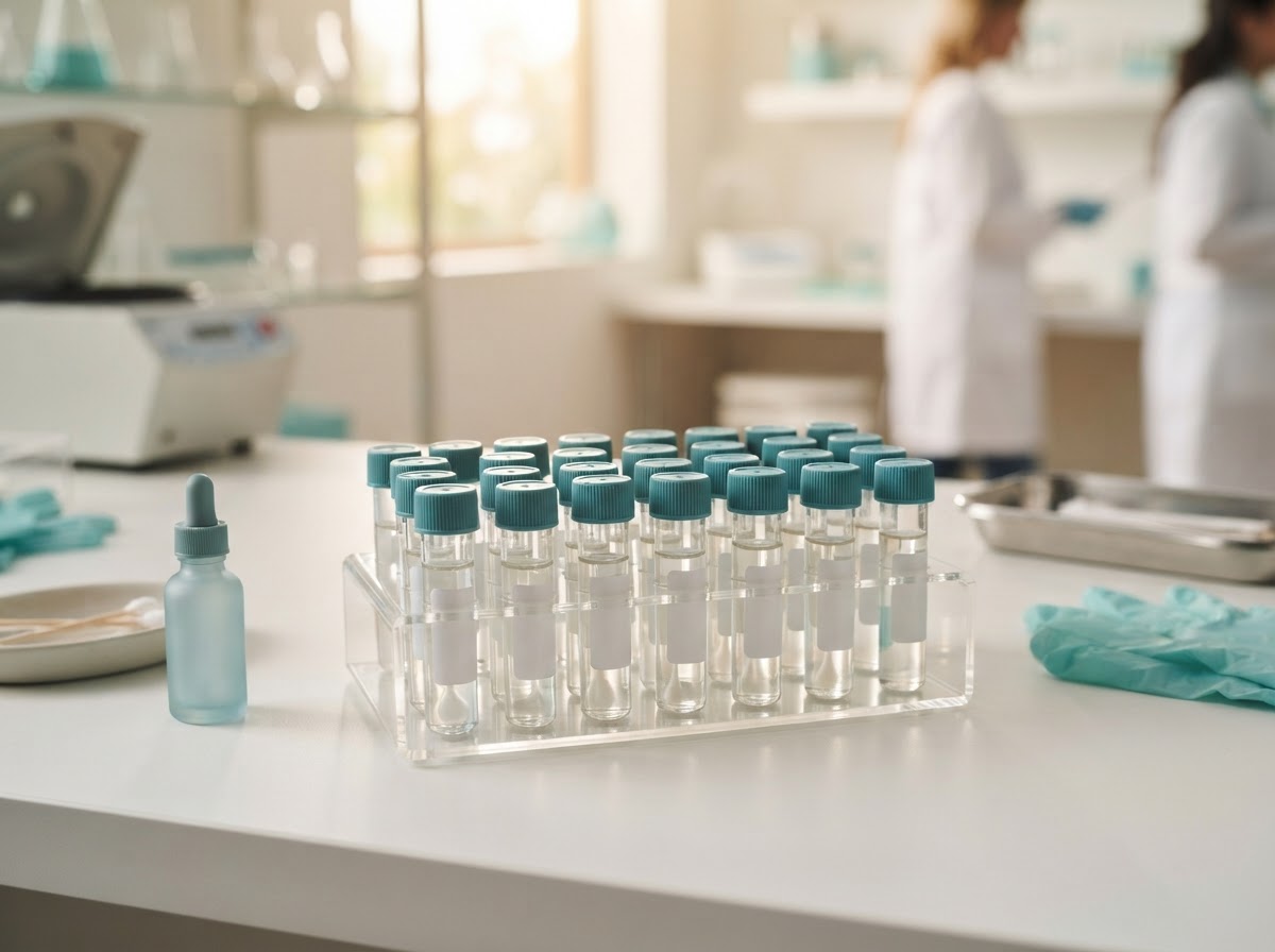 Hormone and saliva collection laboratory testing vials