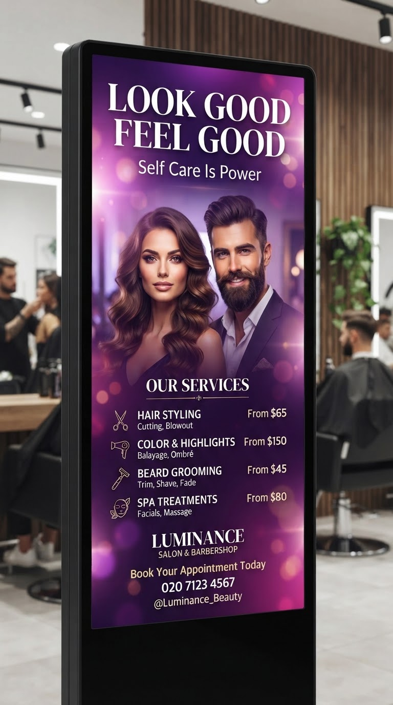 Salons & Barbershops screen display 1