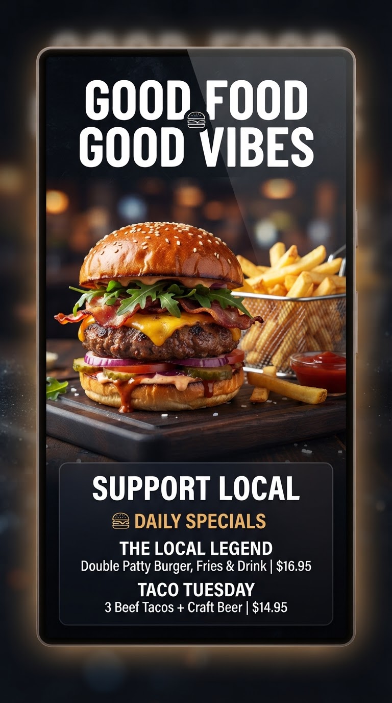Restaurants & Dining screen display 1