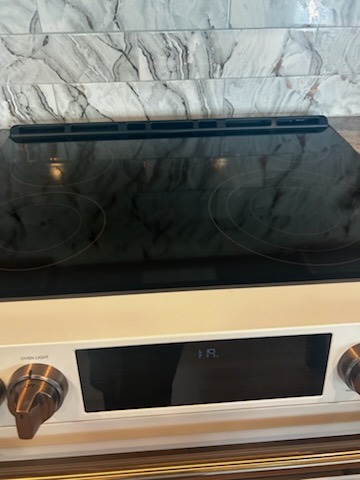 Induction Glass Cooktop & Marble Detailing