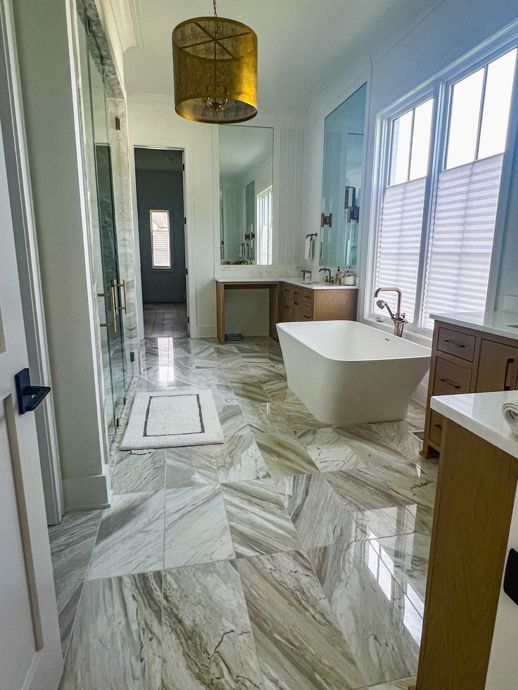 Sparkling clean bathroom showcasing Desert Bloom's professional detailing work