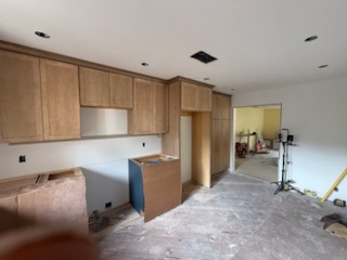 Completed Custom Kitchen Cabinet Framing project by Handyman Carlos Service LLC