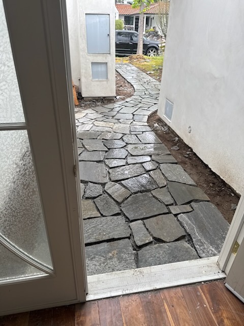 Flagstone Walkway Entryway