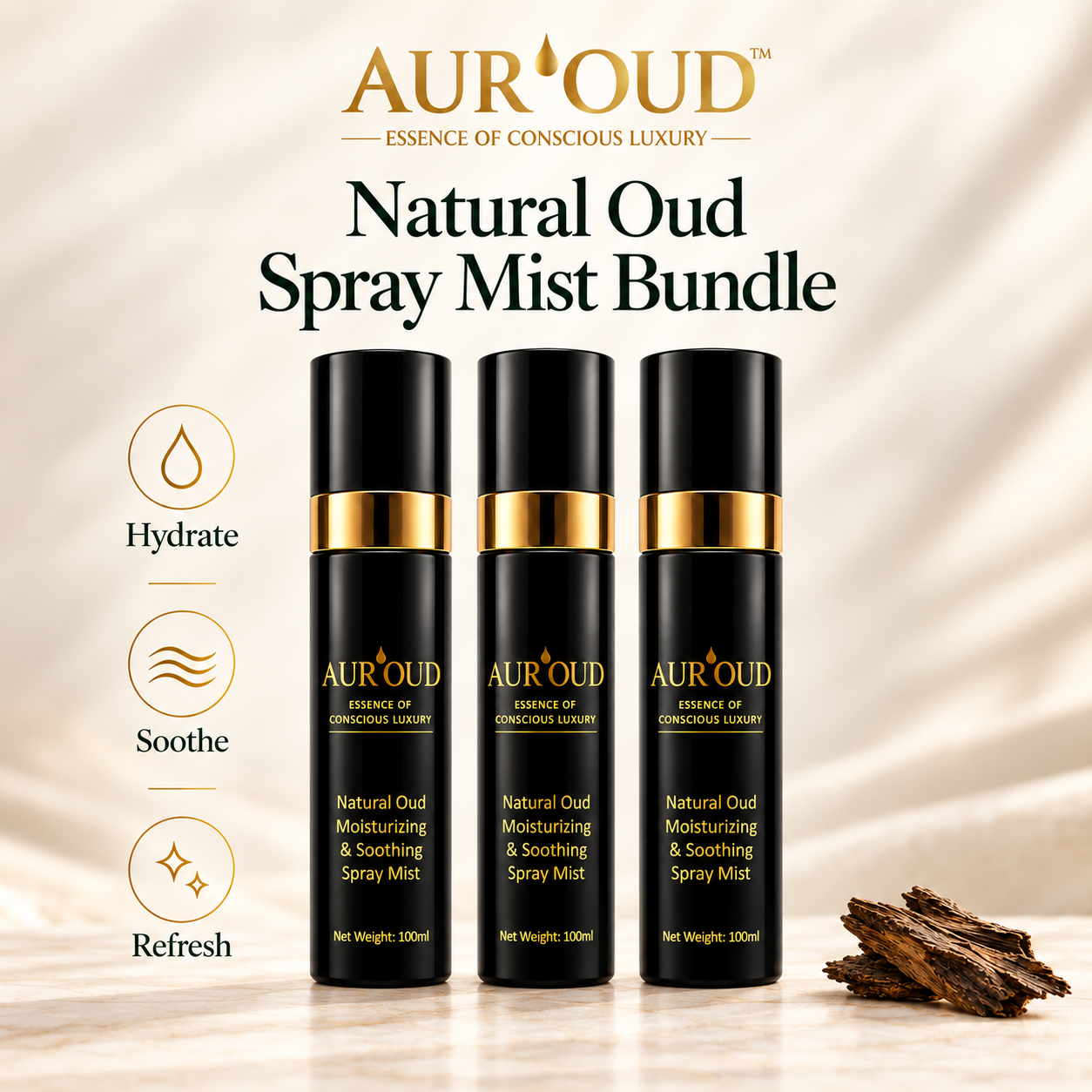 AUR'OUD™ Natural Oud Spray Mist Bundle