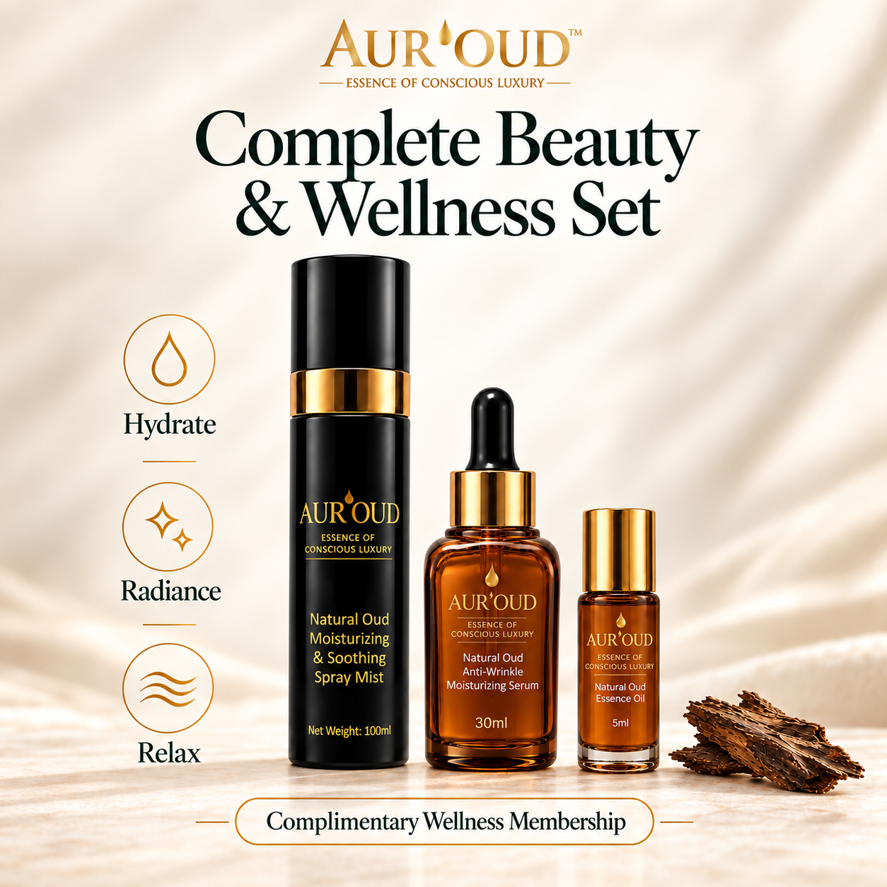 AUR'OUD™ Complete Beauty & Wellness Set