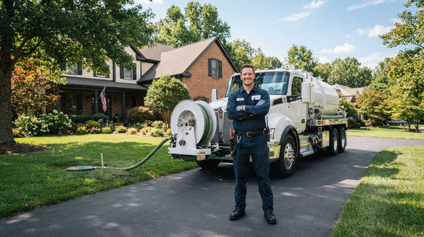 Roanoke Septic sample website built by Smart Lead Systems
