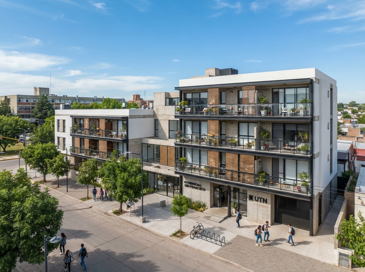 Complejos de departamentos para estudiantes en zona UTN San Francisco