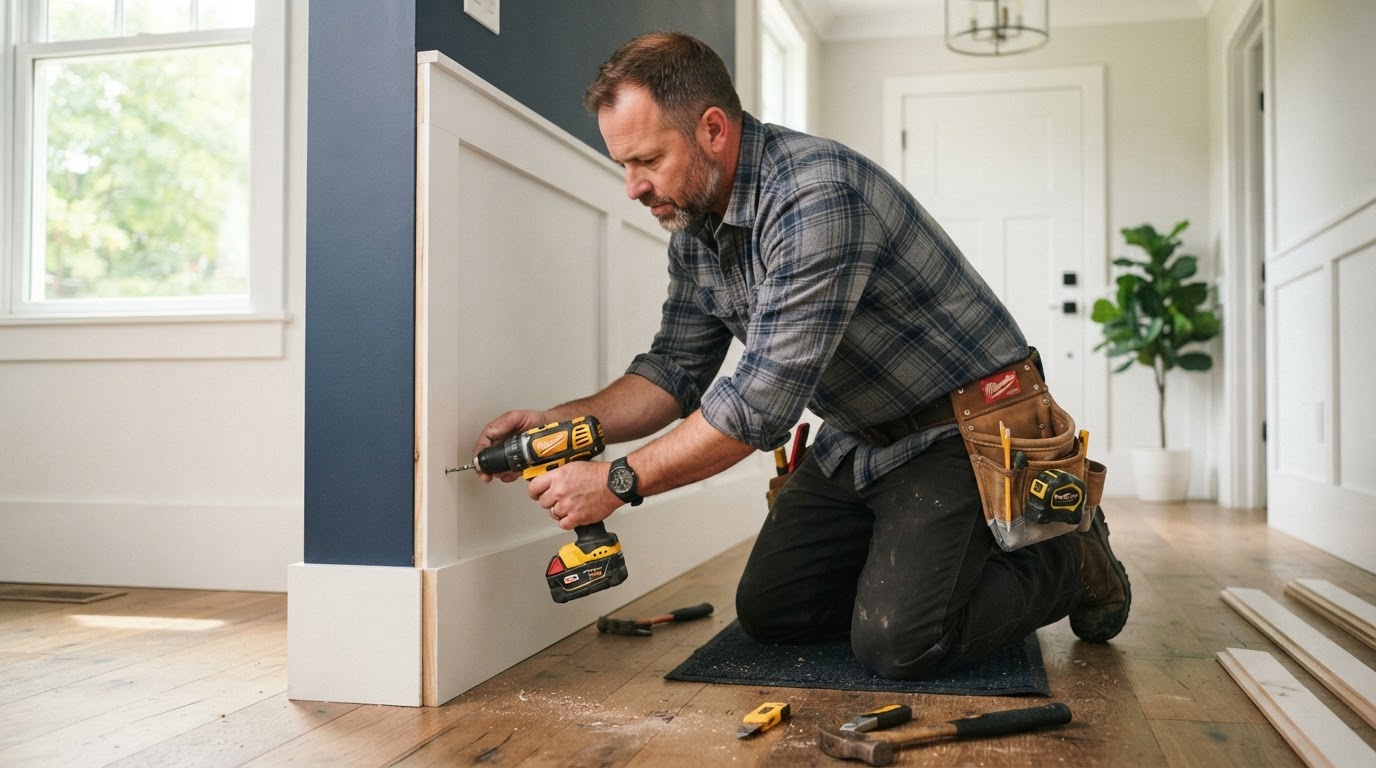 Interior home repair and trim installation by Square Peg in Maryville, TN