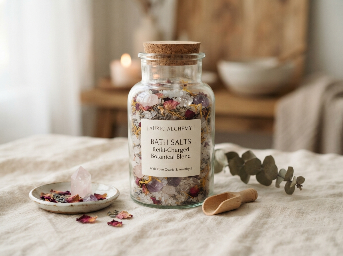 Receiving — Reiki-charged bath salt ritual