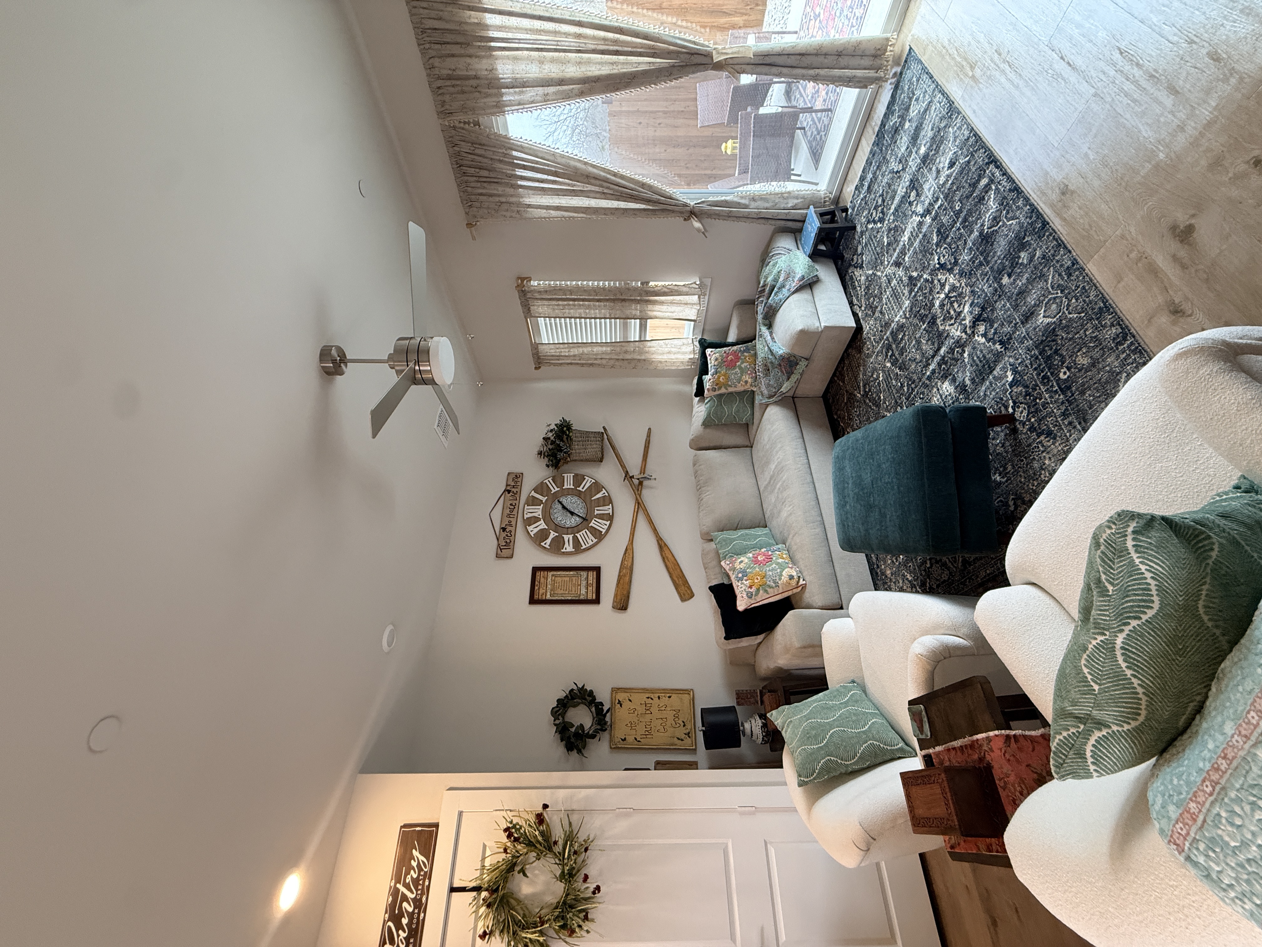 Freshly detailed living space — residential bi-weekly client