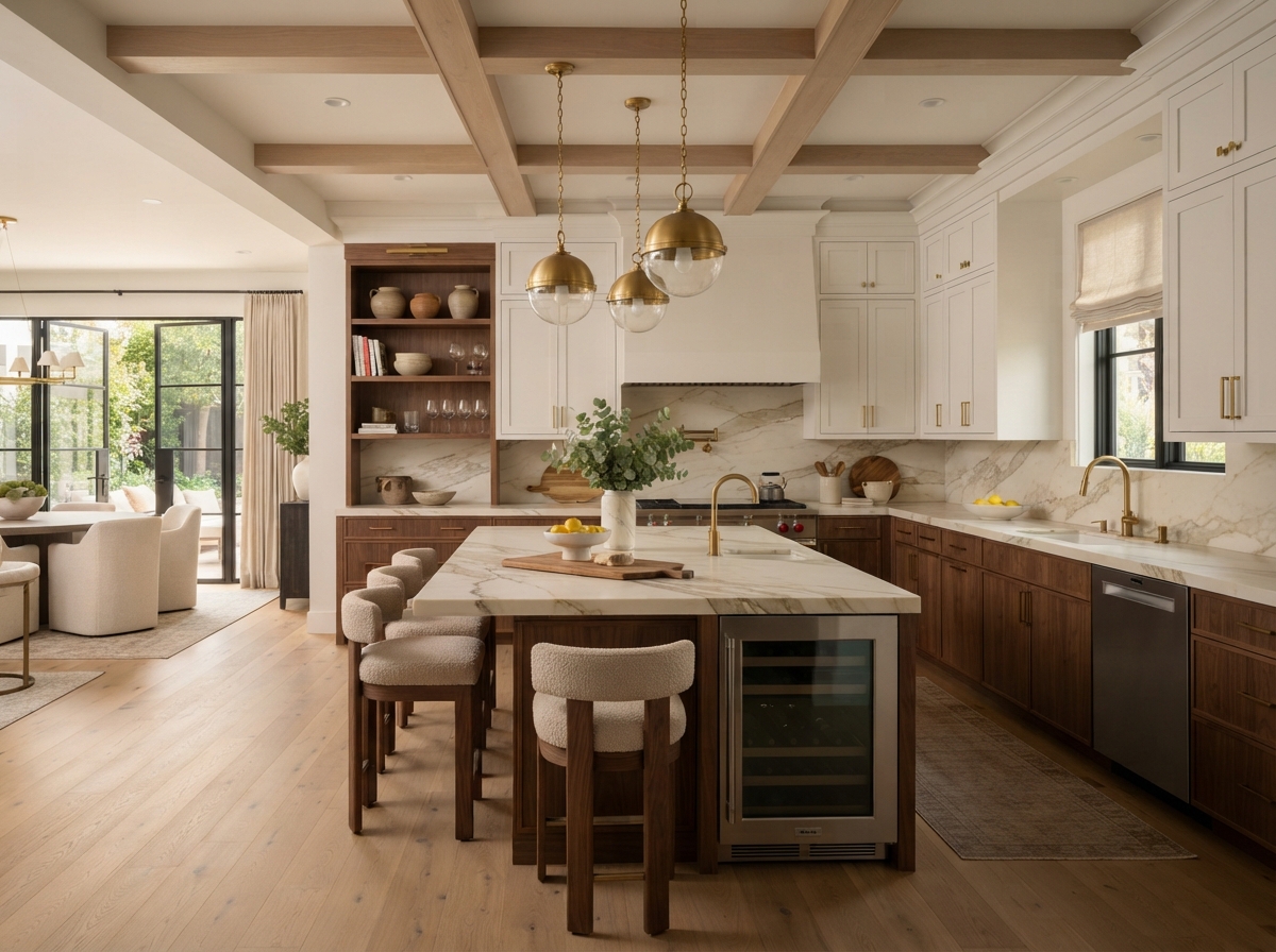 Custom architectural interior remodel by Ridgeline Construction