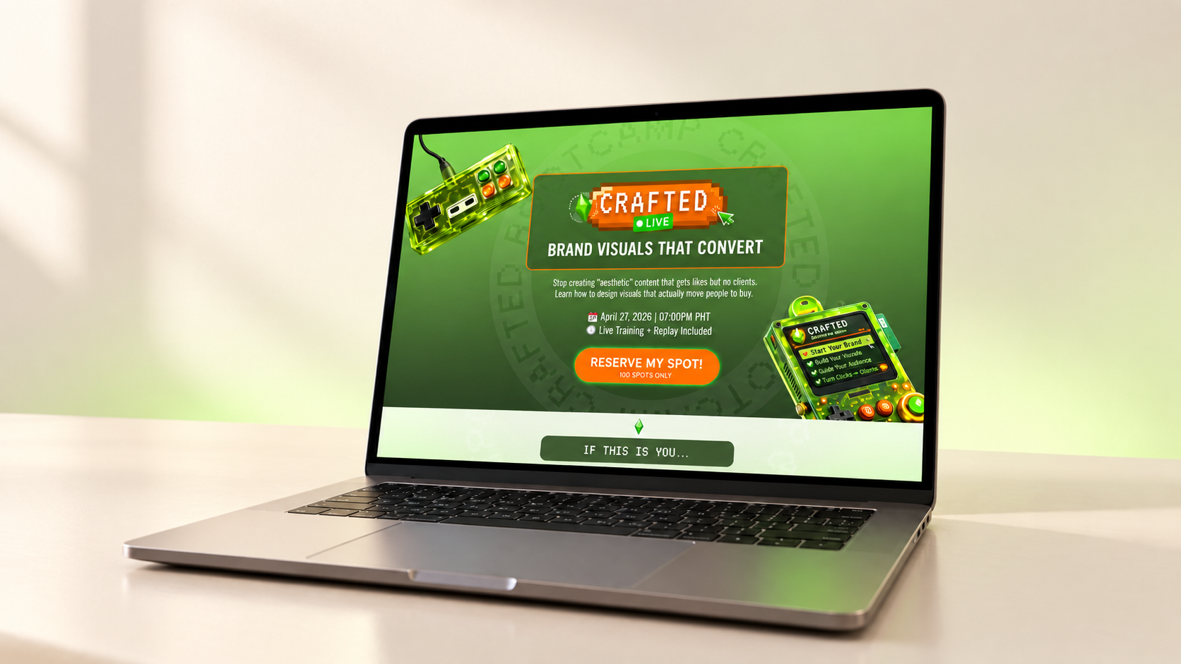 CRAFTED Live — Webinar Funnel System