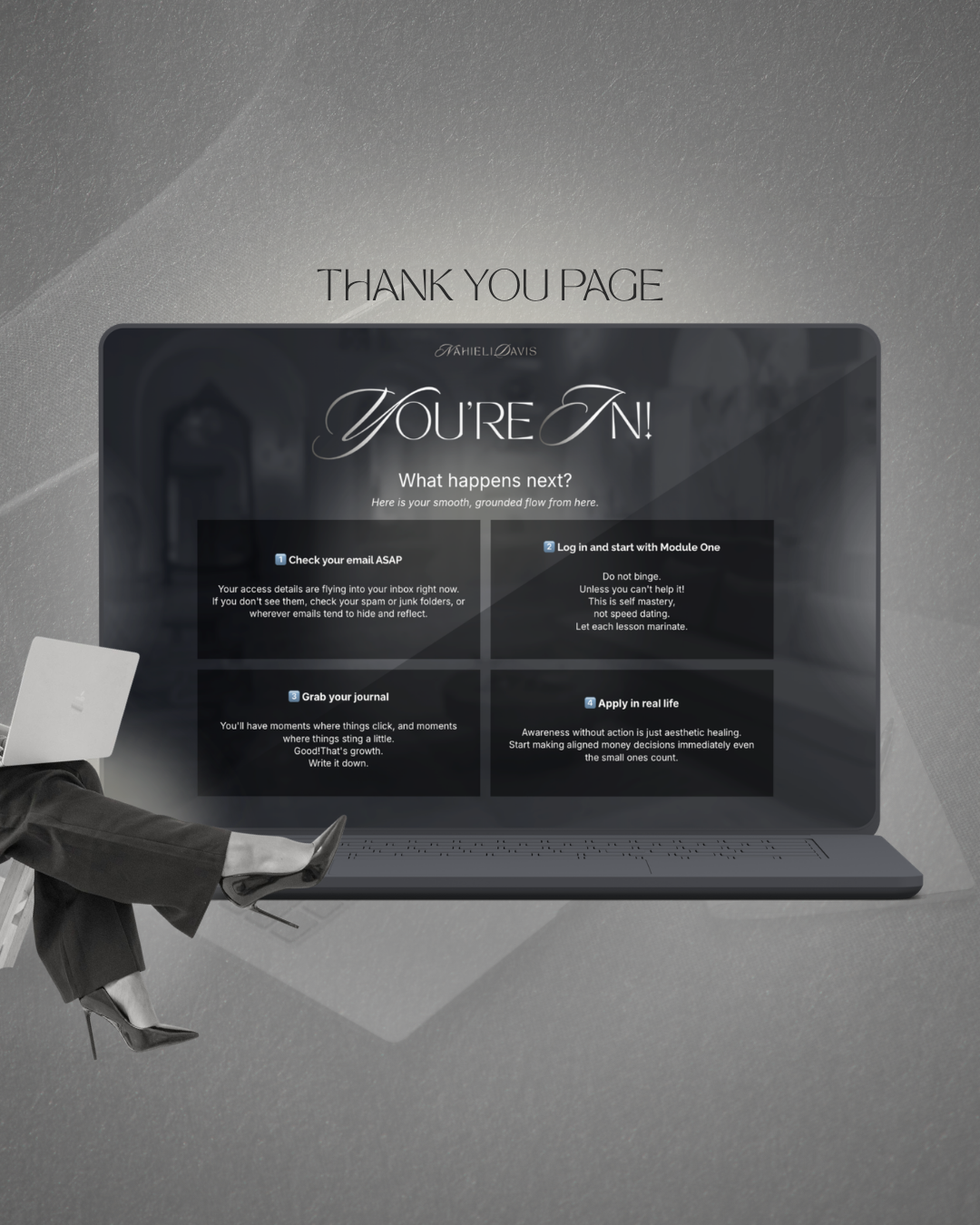The Grounded Thank You & Onboarding Flow