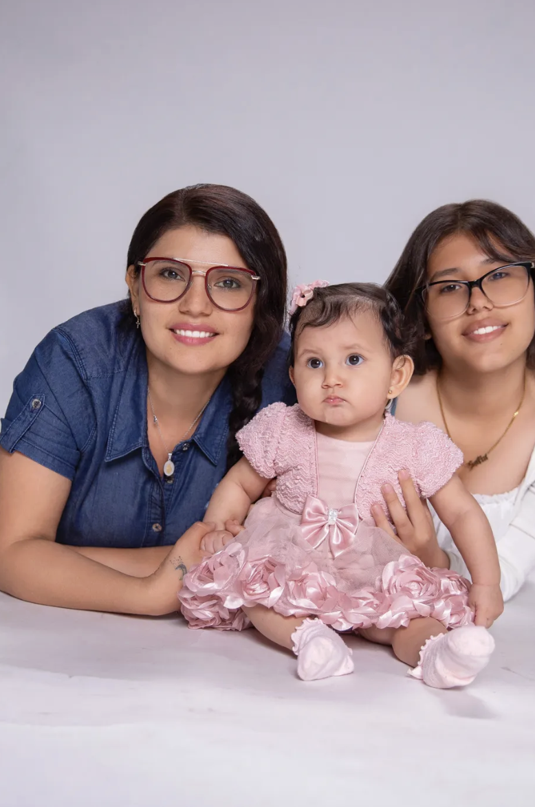 Mother & Daughters Studio Milestone Session