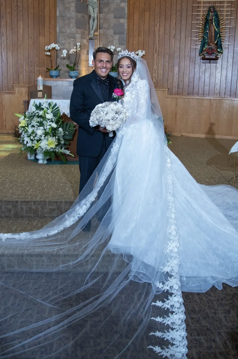 Church Altar Wedding Portrait