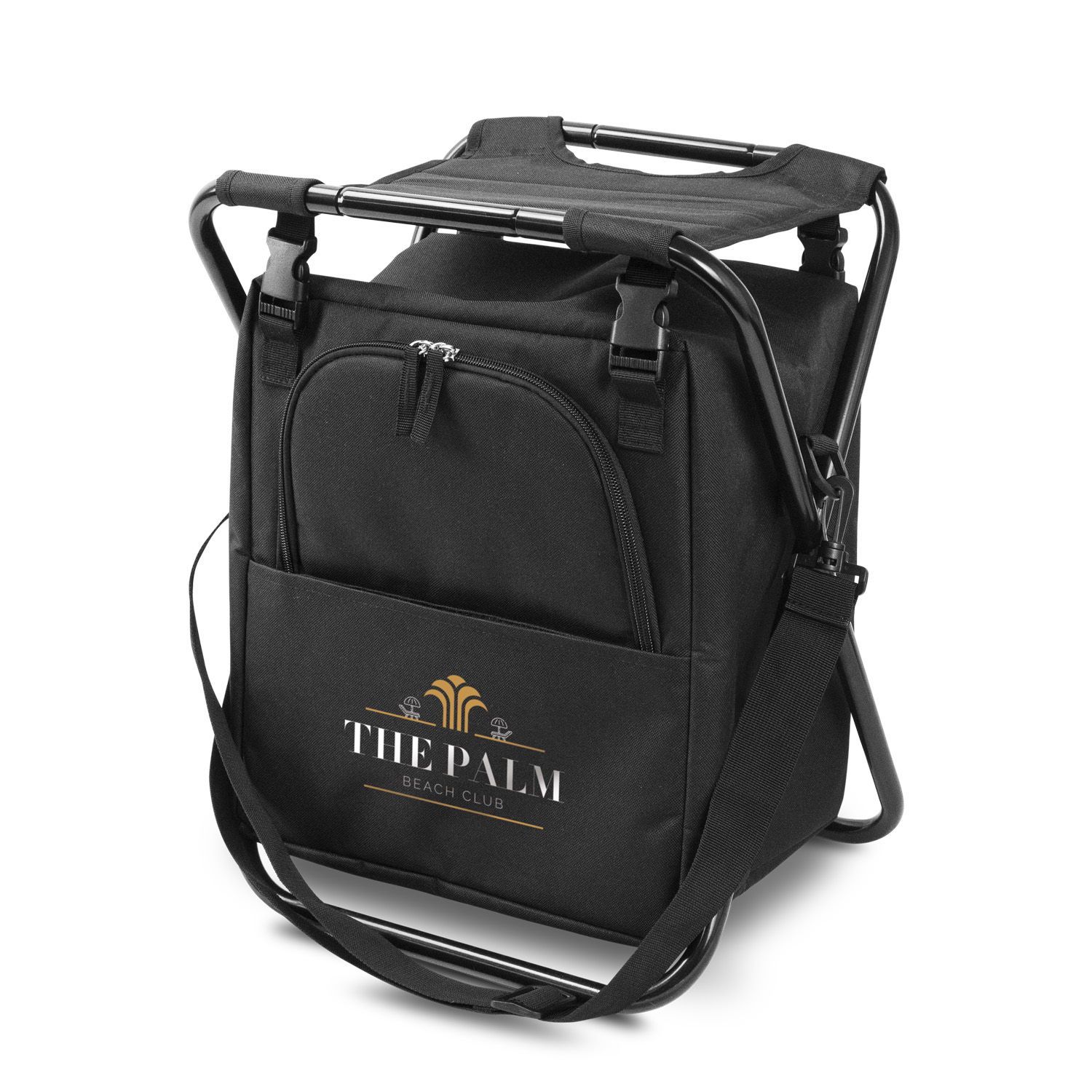 Vermont Cooler Seat with insulated cooler compartment and folding frame