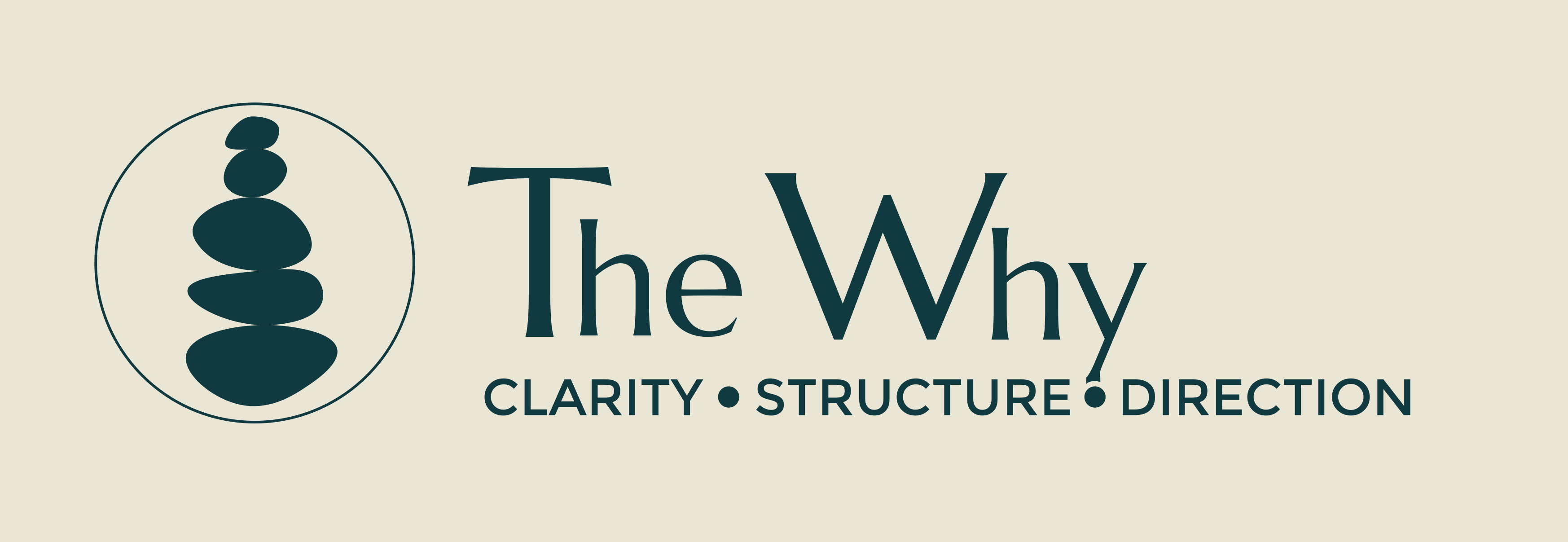 The Why logo - Clarity, Structure, Direction