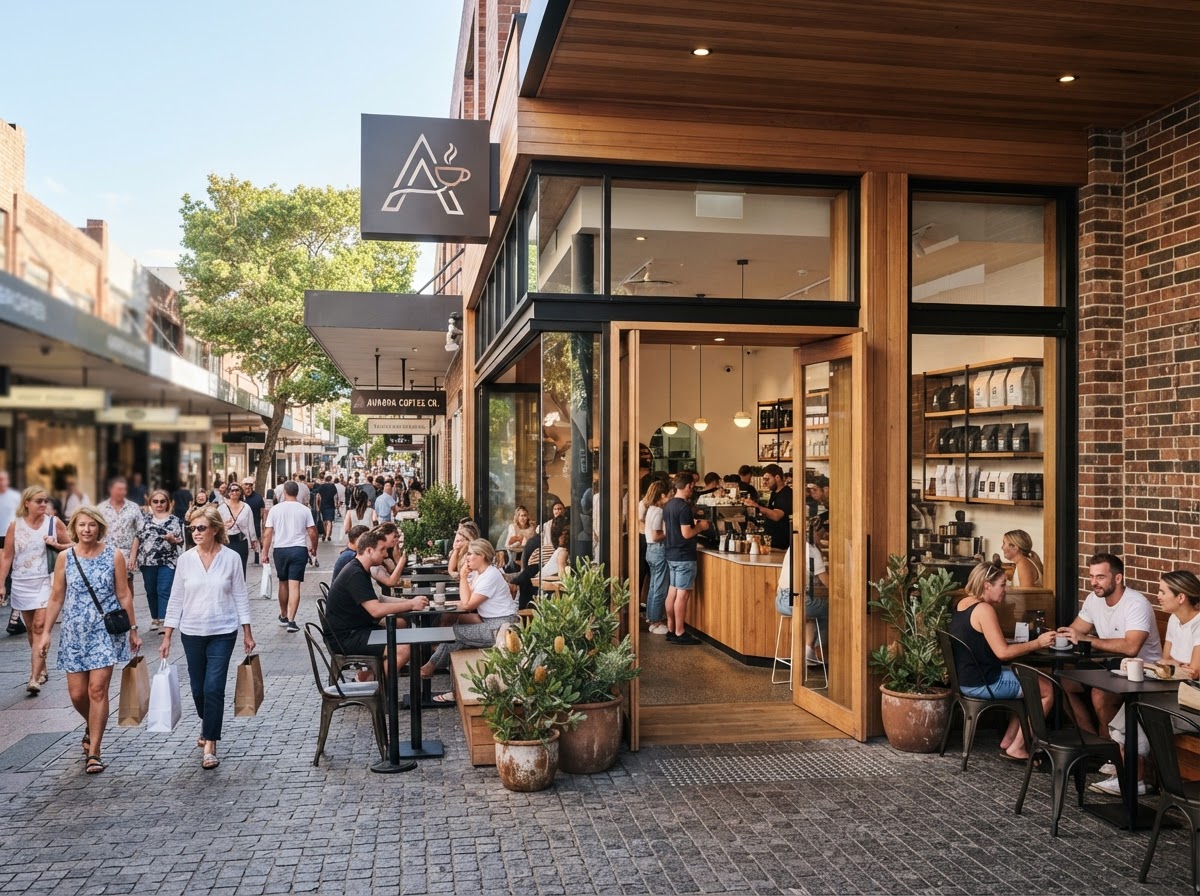 Modern Australian franchise retail storefront