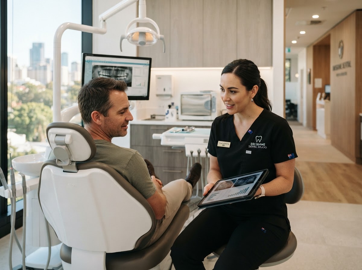 Medical professional in a modern dental clinic