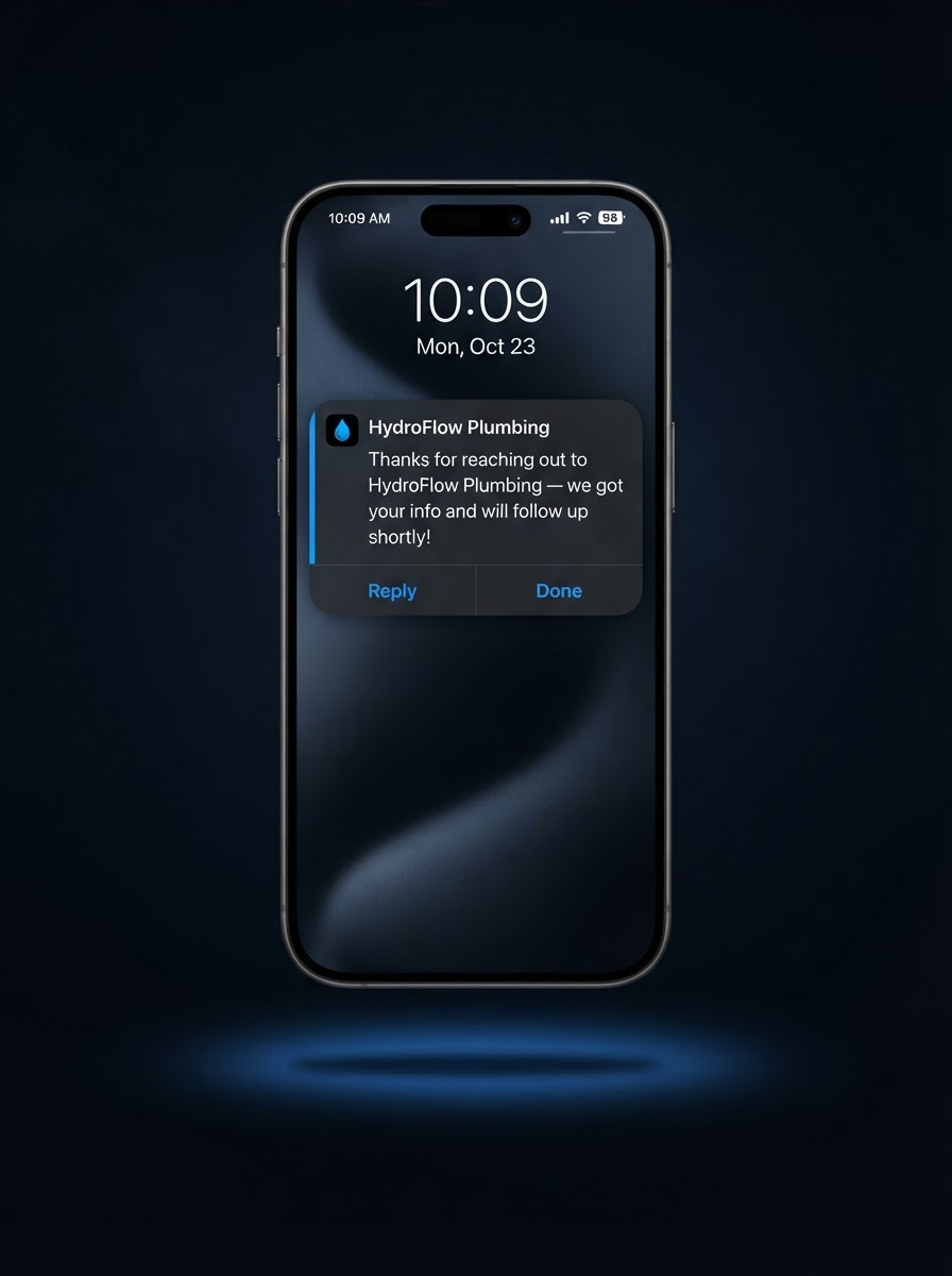 Instant Lead Confirmation preview